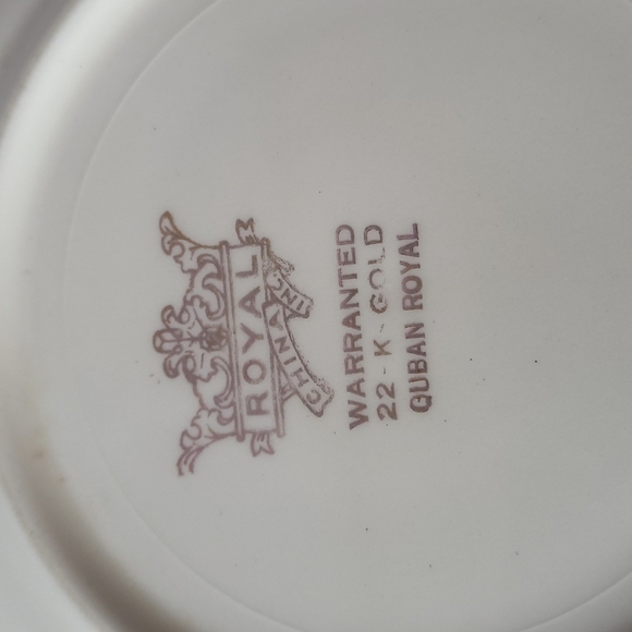 Vintage Royal China Quban Royal Print plate - Picture 1 of 4